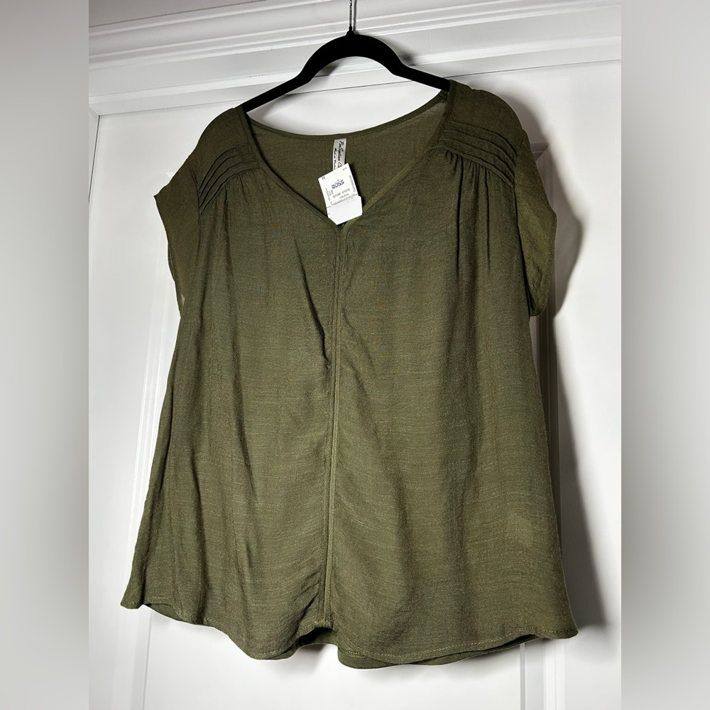 PerSeption Concept Olive Blouse